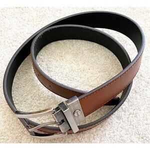 Boconi Men's Size 38 / 85 Belt Brown Black Reversible Leather Dress Classic